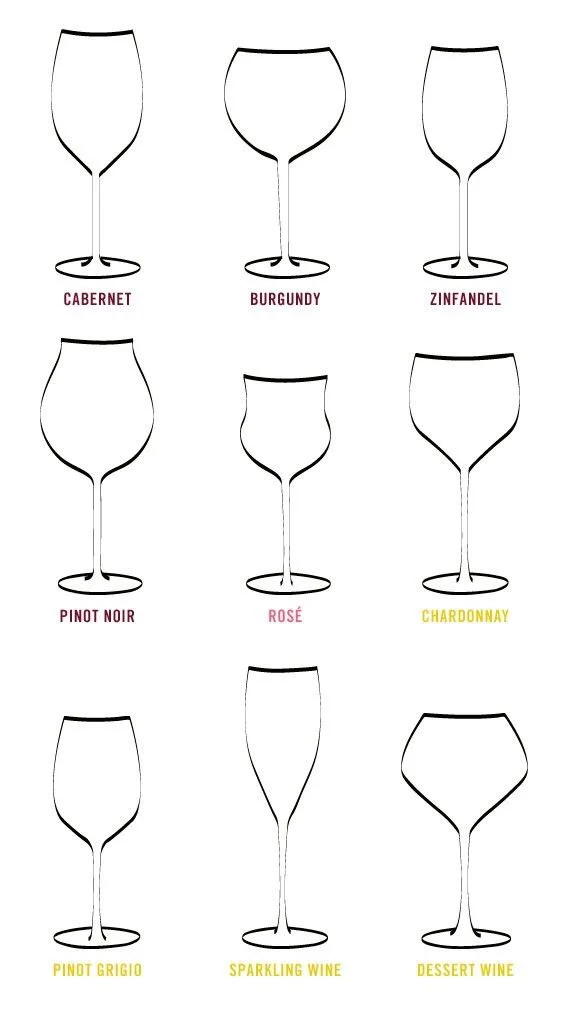 Wine glasses. Table setting. Thanksgiving dinner!
