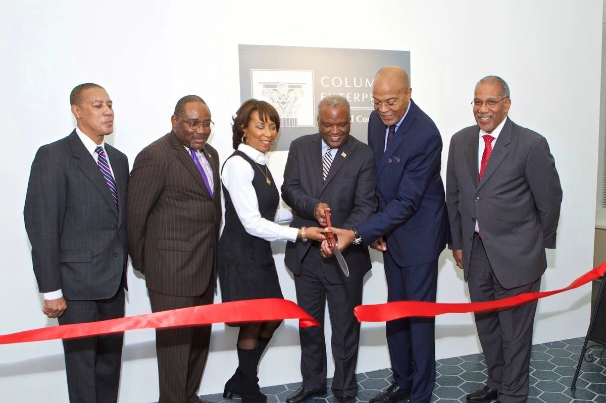Bruce Mitchell w-Rushern L. Baker, III, Prince George's County Exec and CEI staff members-1.JPG