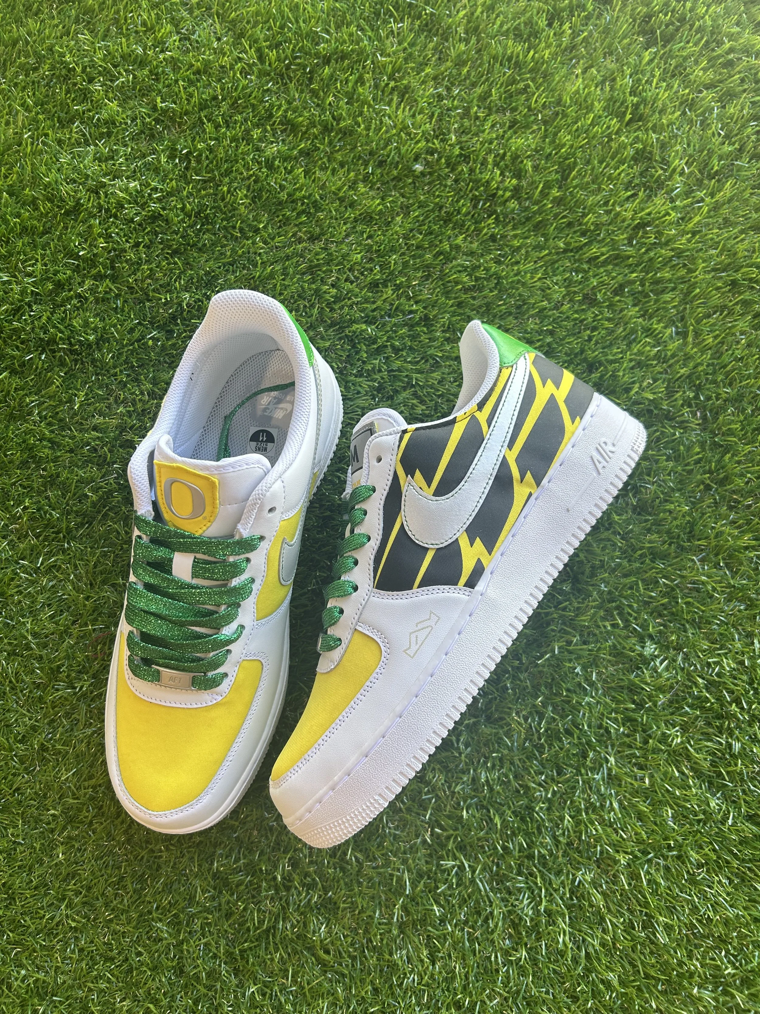 Oregon Ducks Upcycled Jersey Shoe