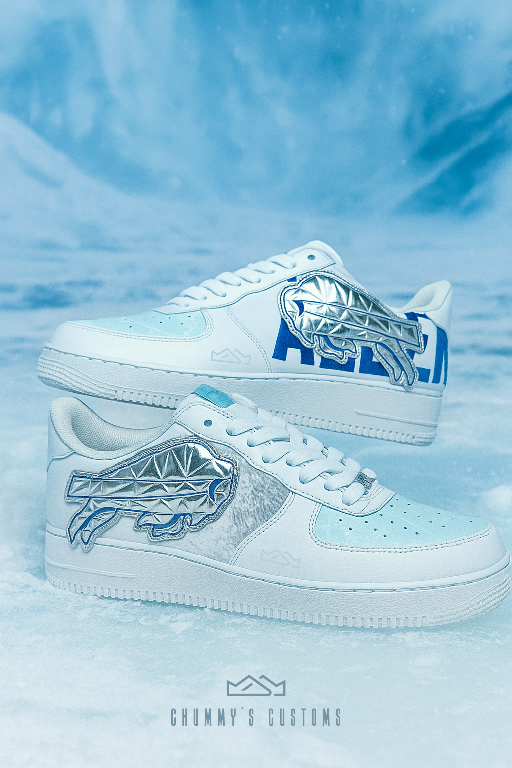 Josh Allen Buffalo Bills Upcycled Rivarly Jersey Shoe