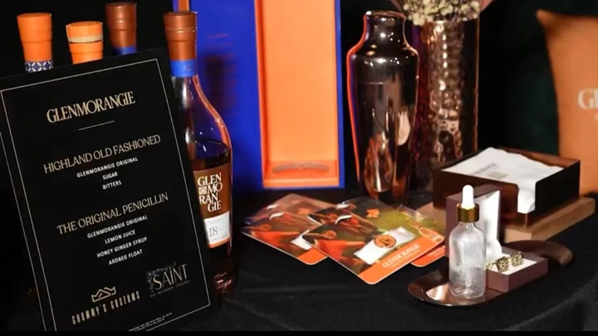 Glenmorangie tasting table