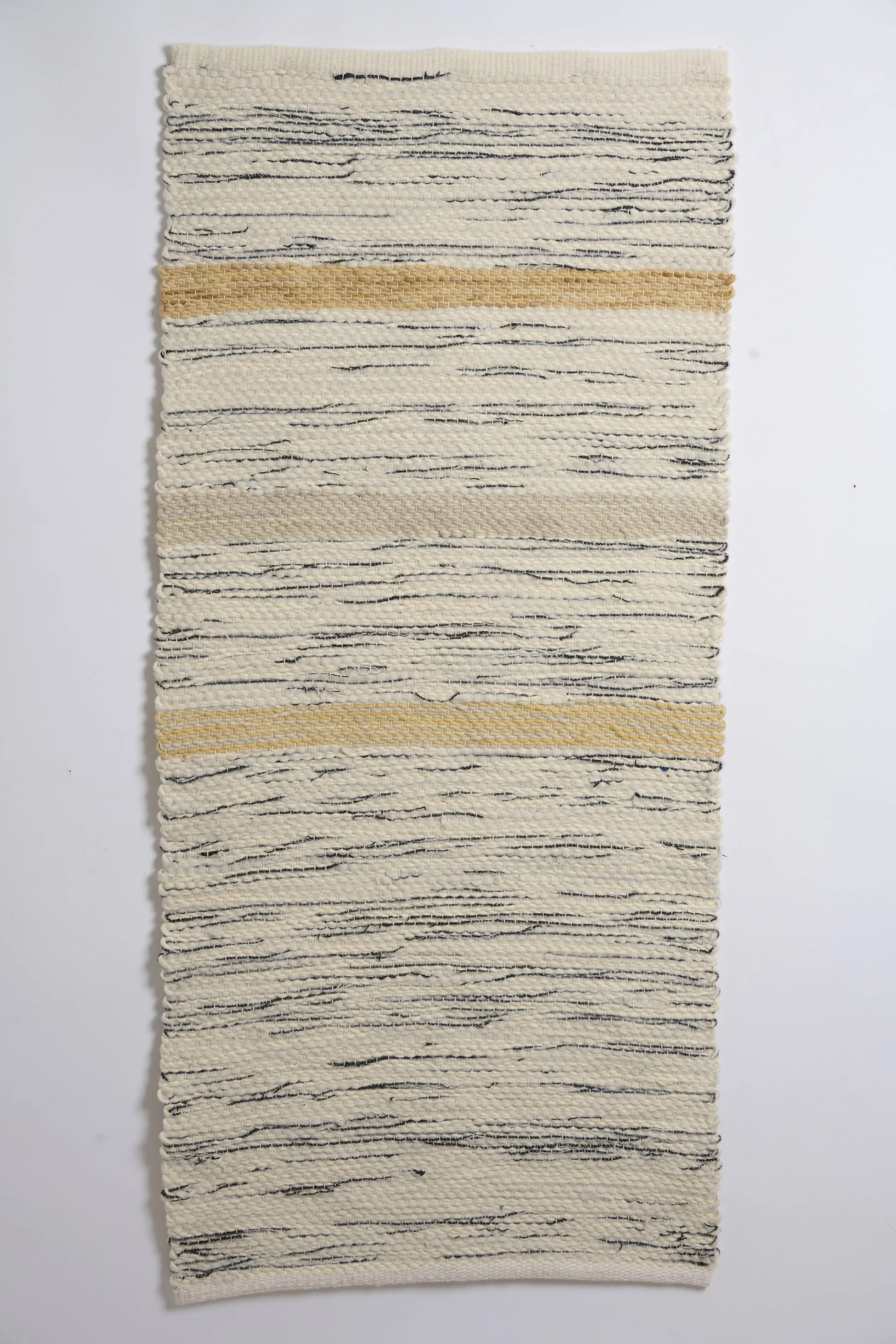 “Rug Natural”, Cotton / Pendleton Wool, 2’x4’, 2025.