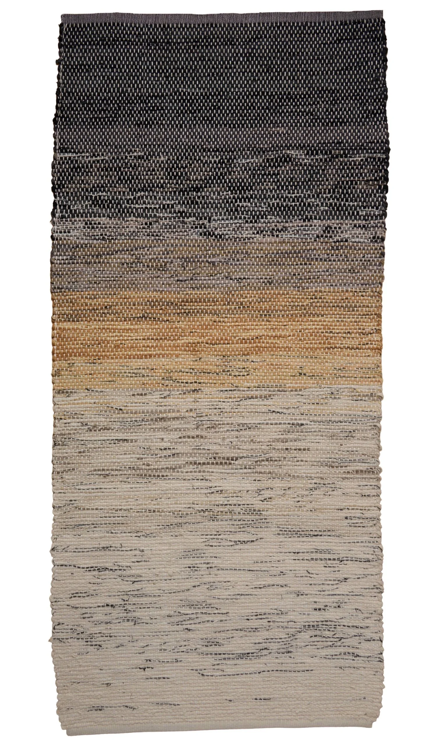 “Rug Natural Black”, Cotton / Pendleton Wool, 4’x 9’, 2025