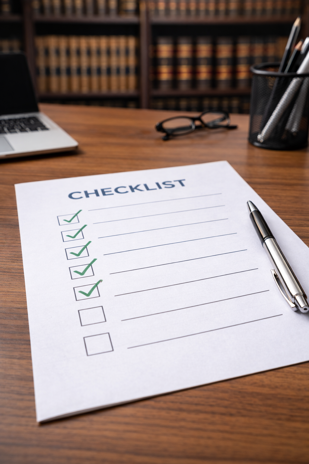 Checklist detallada documentación + consulta dudas
