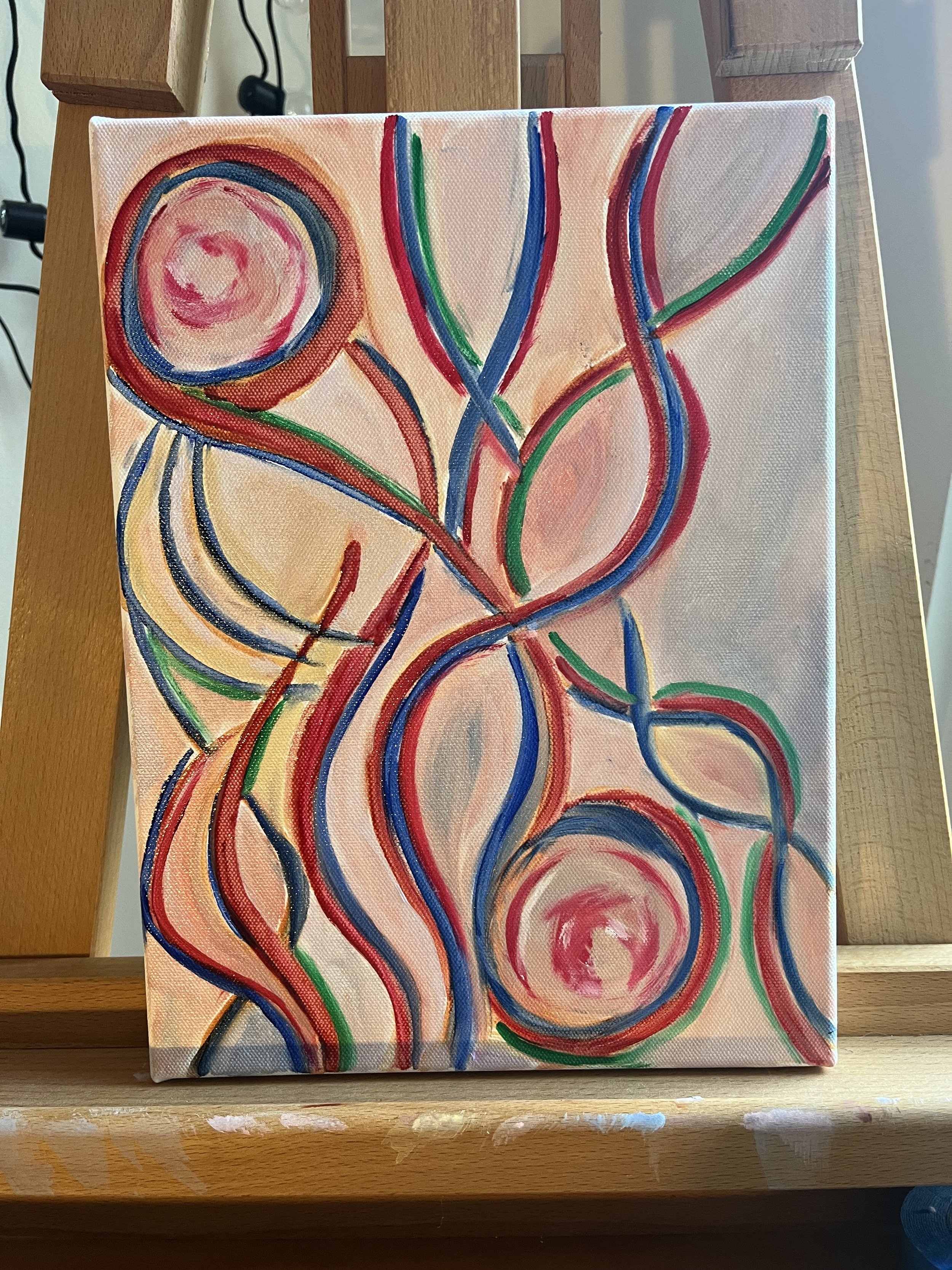 "Mutation" 9"x12" oil on stretched canvas - $180