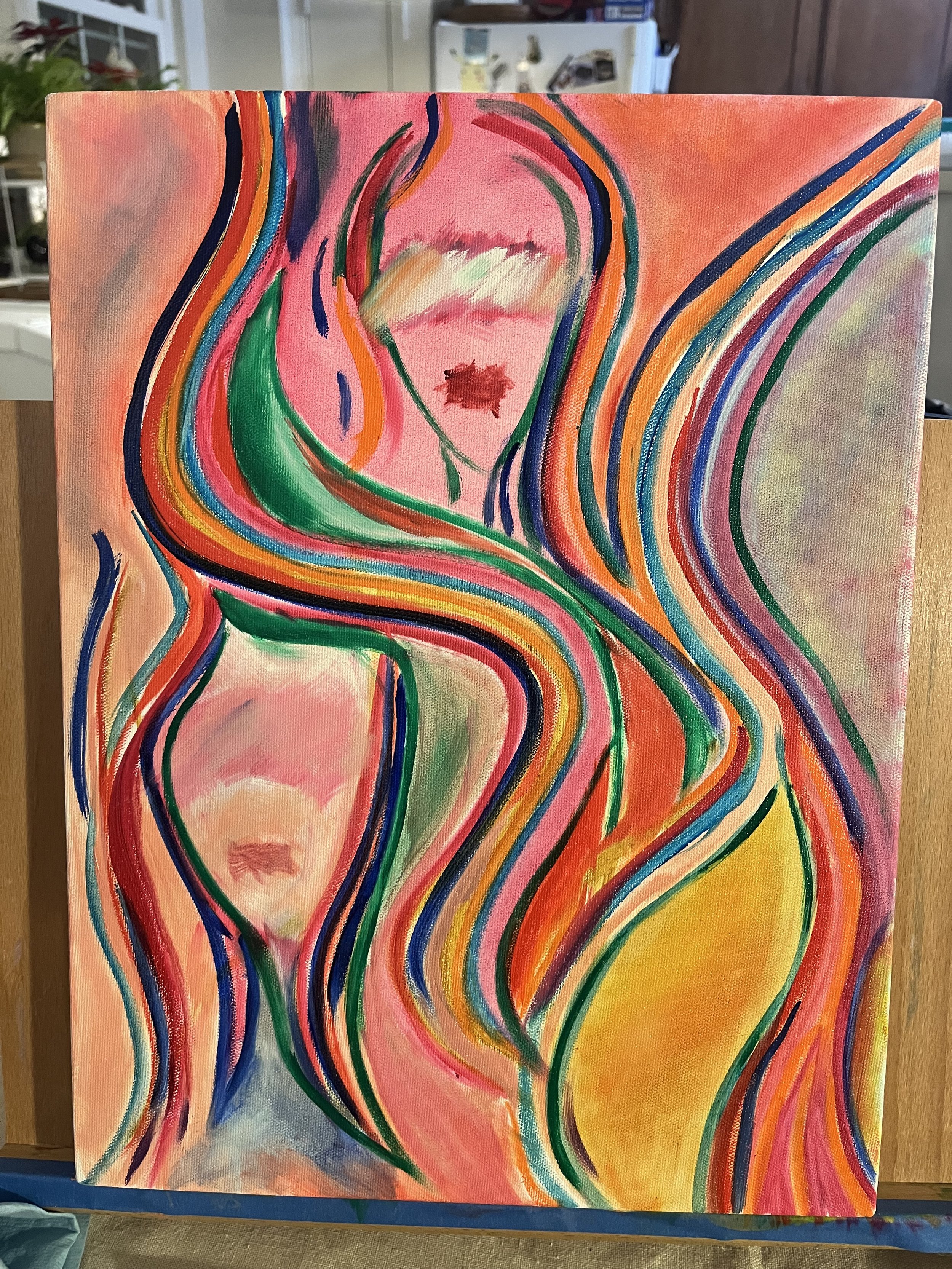 "Sisters" 12"x16" oil on stretched canvas - SOLD