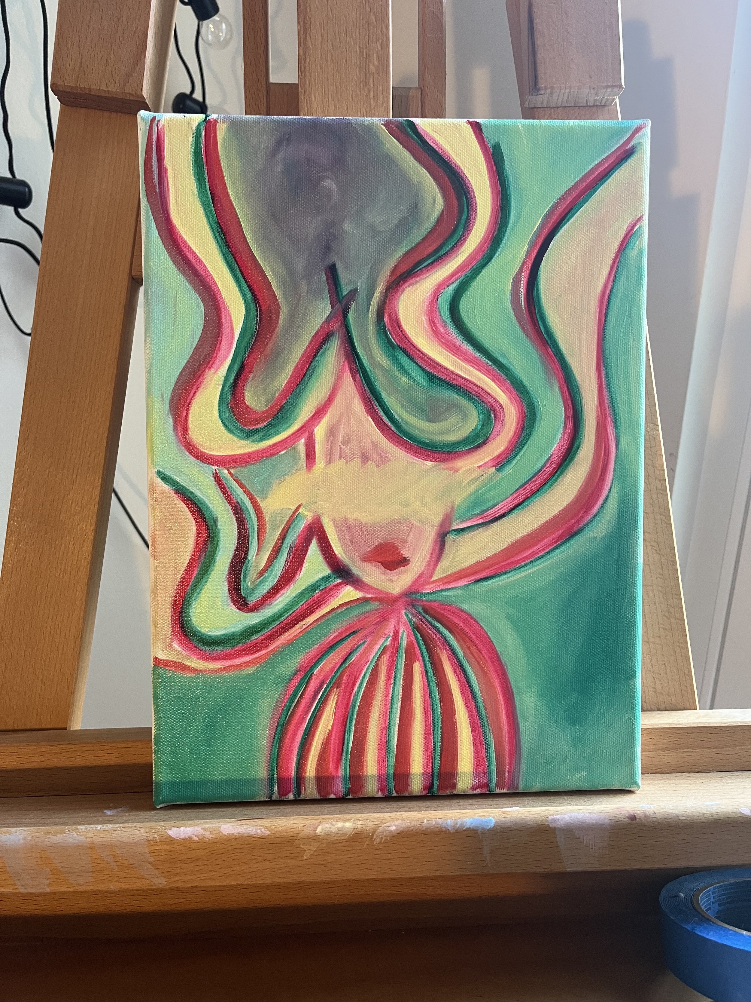 Charmed 9"x12" oil on stretched canvas - $180