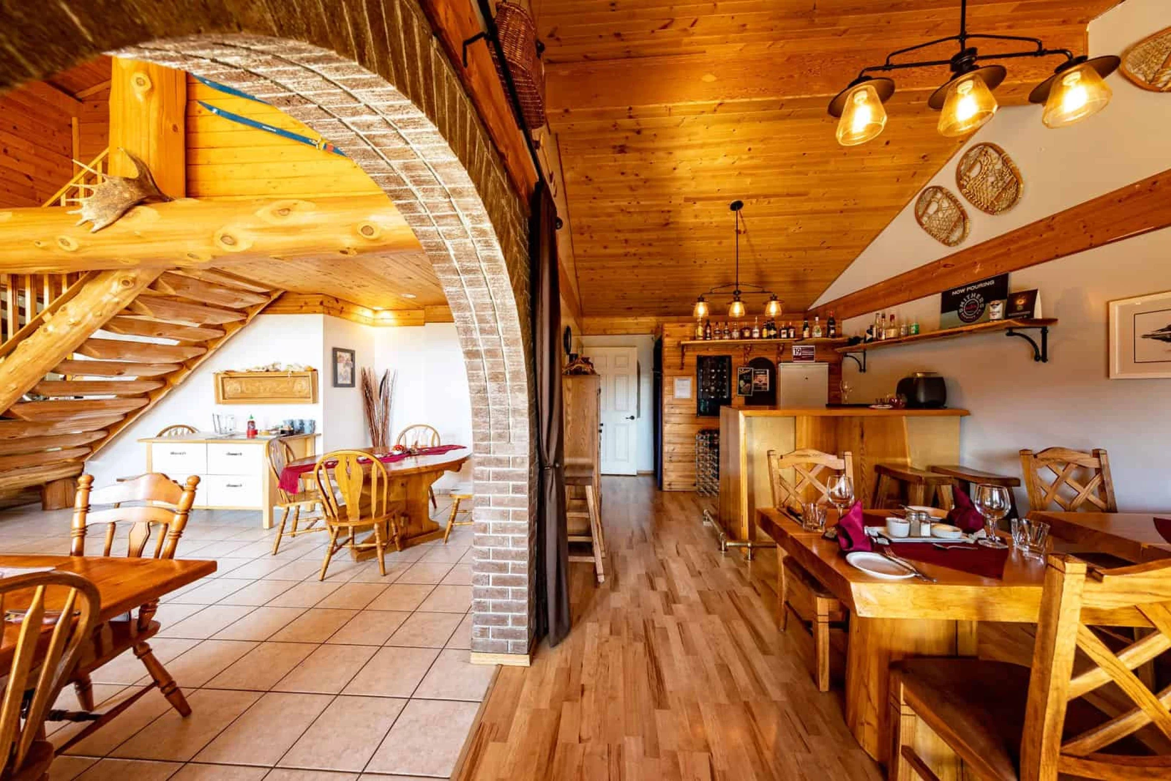 Dining area at Yellow Cedar Lodge