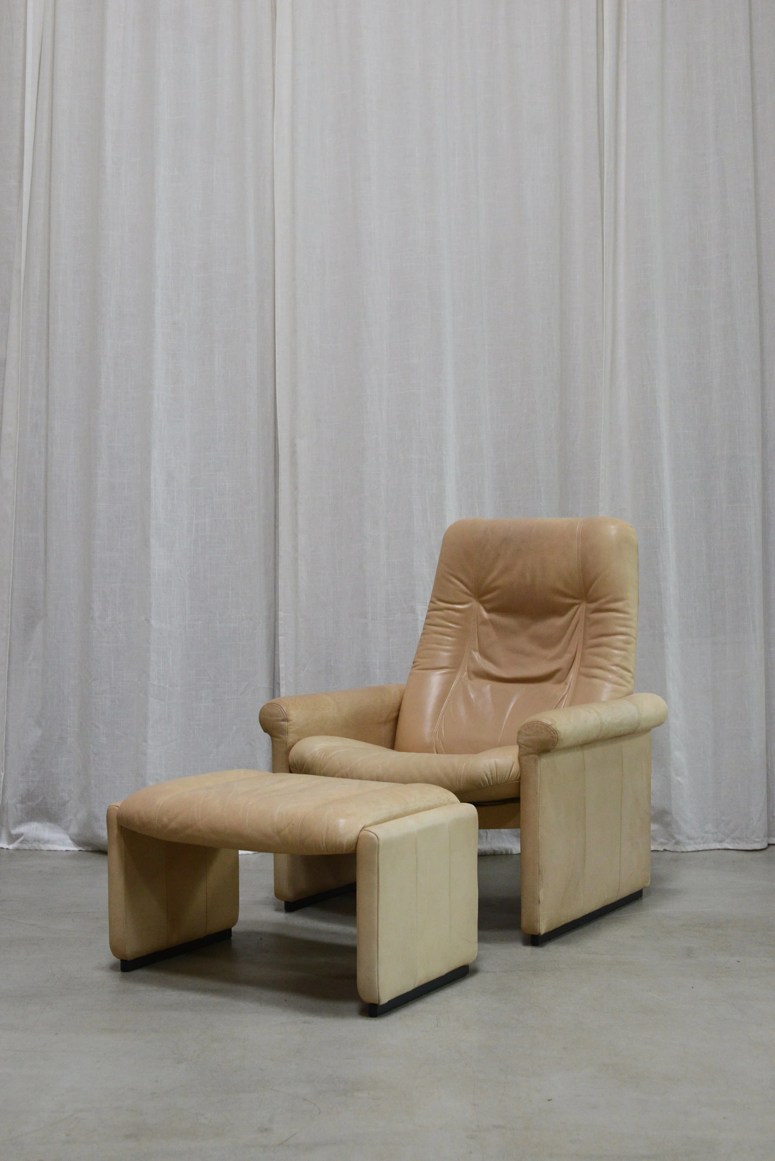 Reclining Armchair with Ottoman — de Sede DS-50 (Exclusiv Line)