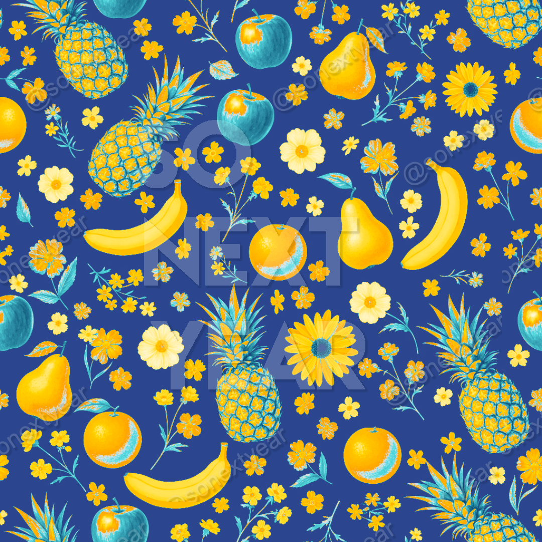 VectorArt, RetroPop, GraphicDesign, HighContrast, BotanicalAccuracy, Tropical Fruit, Orchard Motif, Mid Century Modern