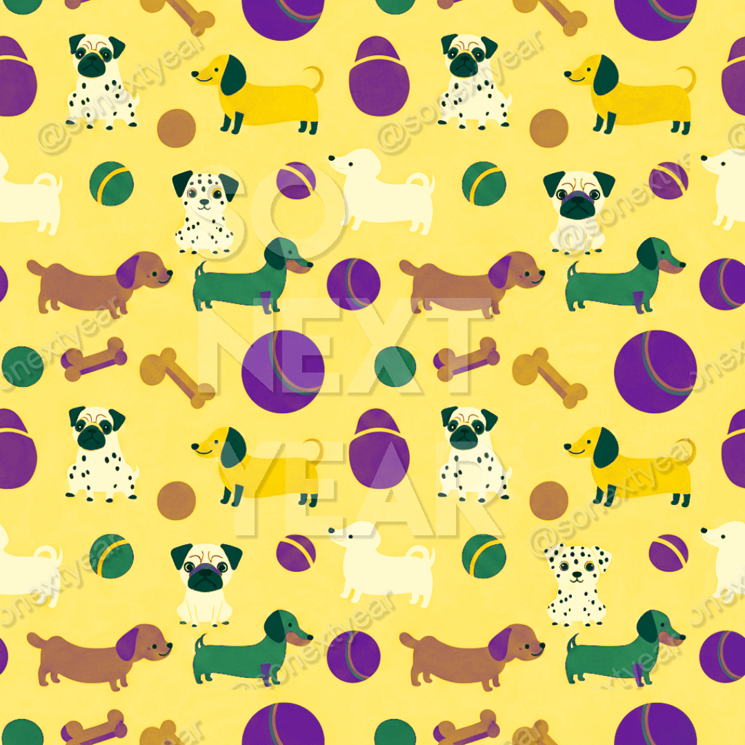 Vector Art, Flat Illustration, Graphic Pattern, High-Resolution Detail, Crisp Finish, Precision Artwork, Dense Scatter, Dog Breeds