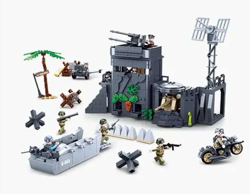 Sluban Atlantic Wall D-Day Battle Scene - 769 Pieces - M38-B0861