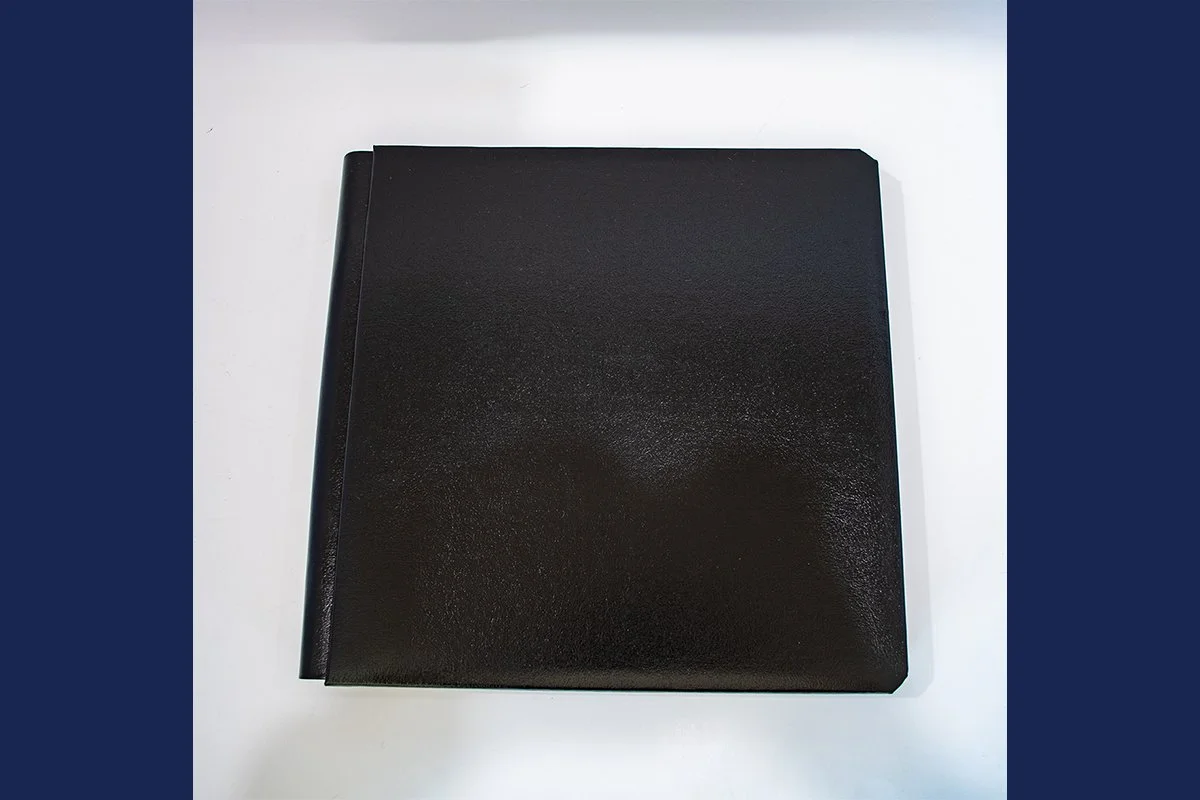 Creative Memories Scrapbook Album (Like-new), 12.5x12.75 Black Strap Hinge Binding Black Pages CM Collection