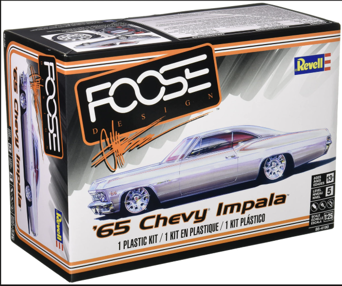 Revell 85-4190 1965 Chevy Impala Foose Model Kit 1:25 Custom Lowrider 2’n1