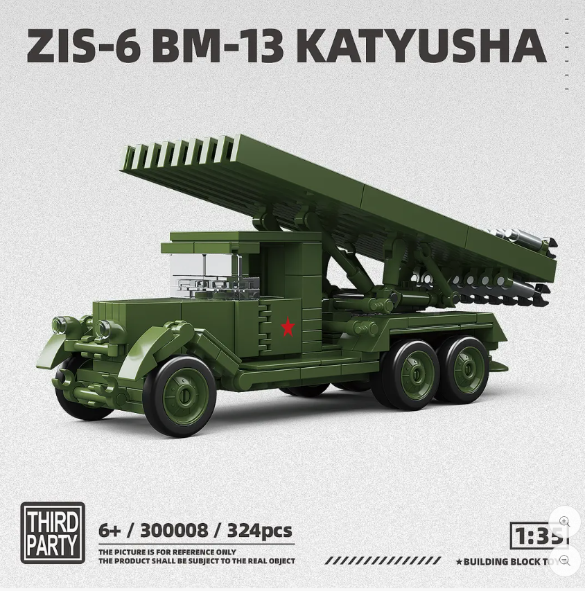 ZIS-6 BM-13 Katyusha Rocket Launcher Building Block Set