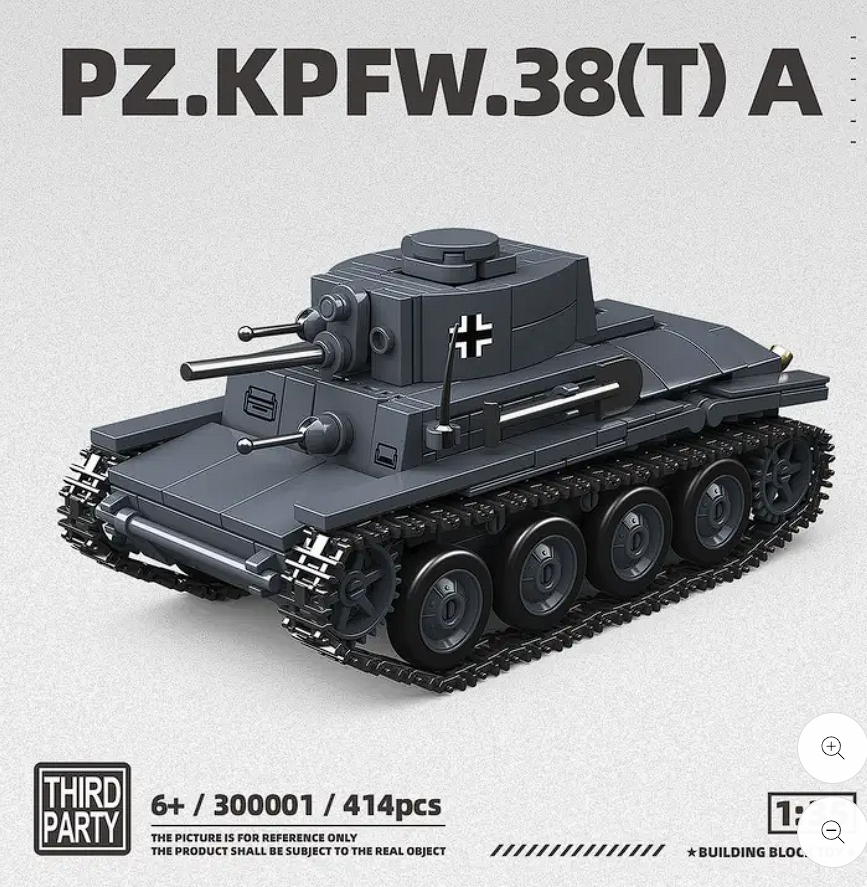 Pz.Kpfw.38(T) A Military Tank Building Block Set