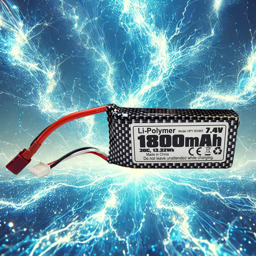 IMEX 2S 1800mAh 7.4V LiPo Battery – 30C High-Performance with Deans Connector
