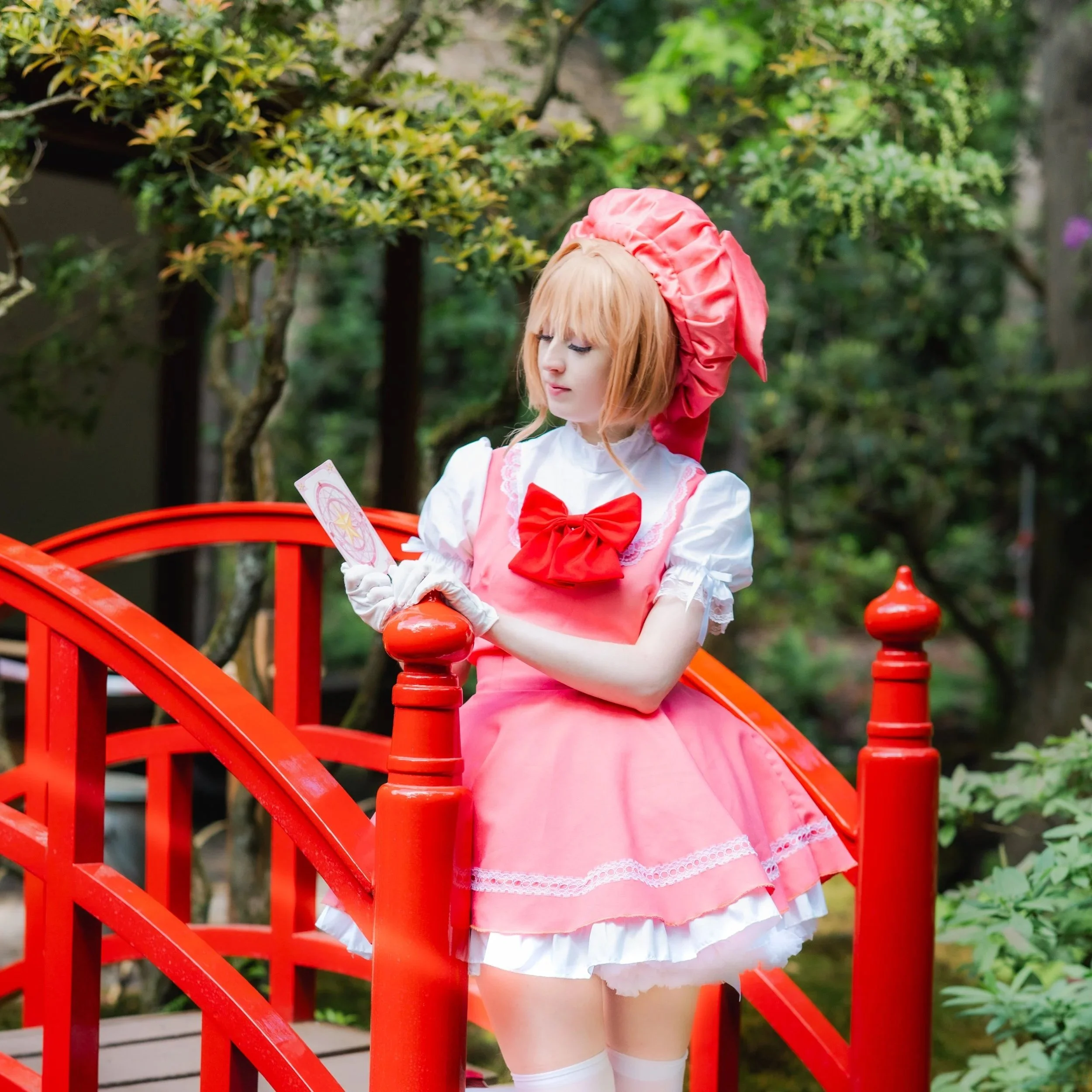 Miss.Paradise_cos as Sakura Kinomoto on Red Bridge – Clingendael Park The Hague by IgnisInfinity Cre
