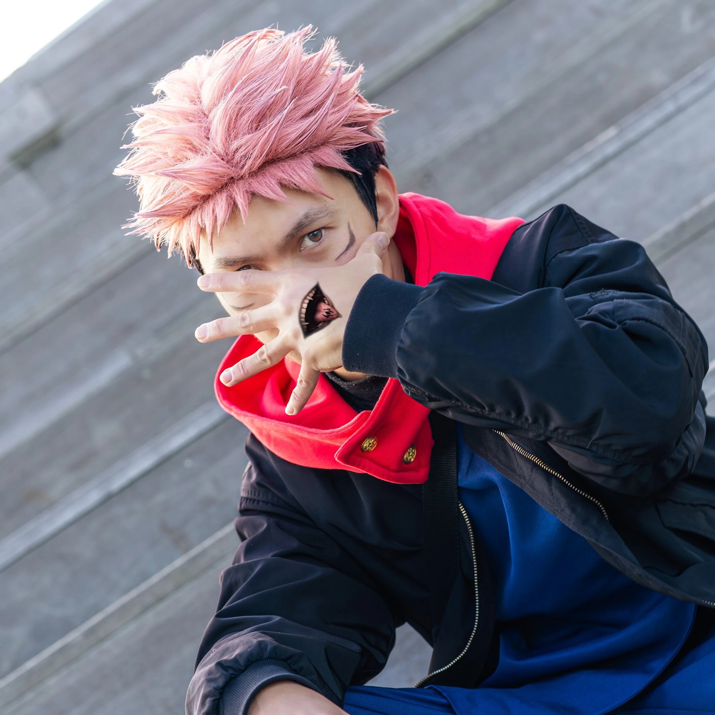 conic Yuji Itadori Sukuna Mouth Jujutsu Kaisen Cosplay – Shoot by IgnisInfinity Creative