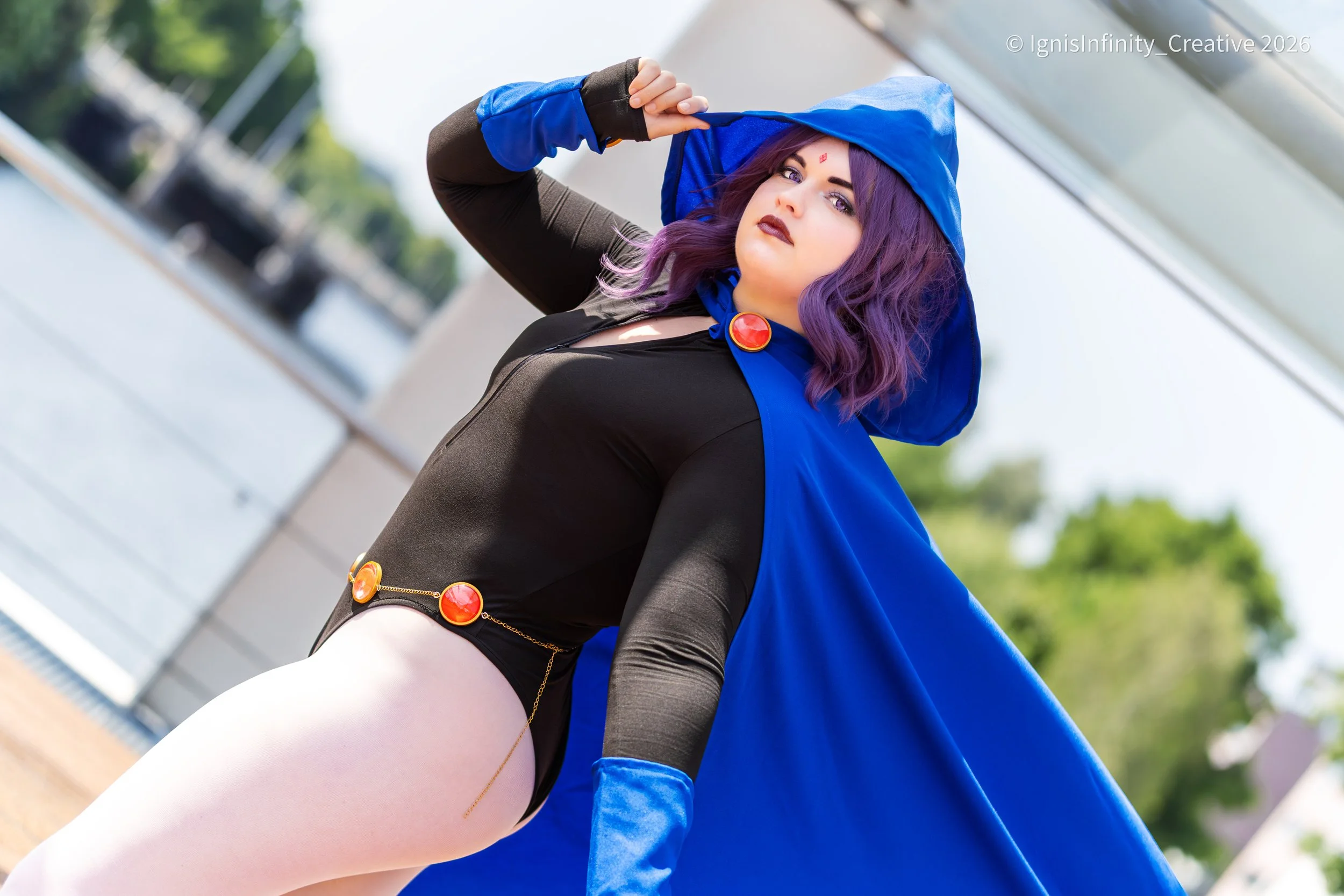 Satsujin.cos as Raven – Intense Teen Titans Cosplay at HDCC by IgnisInfinity Creat