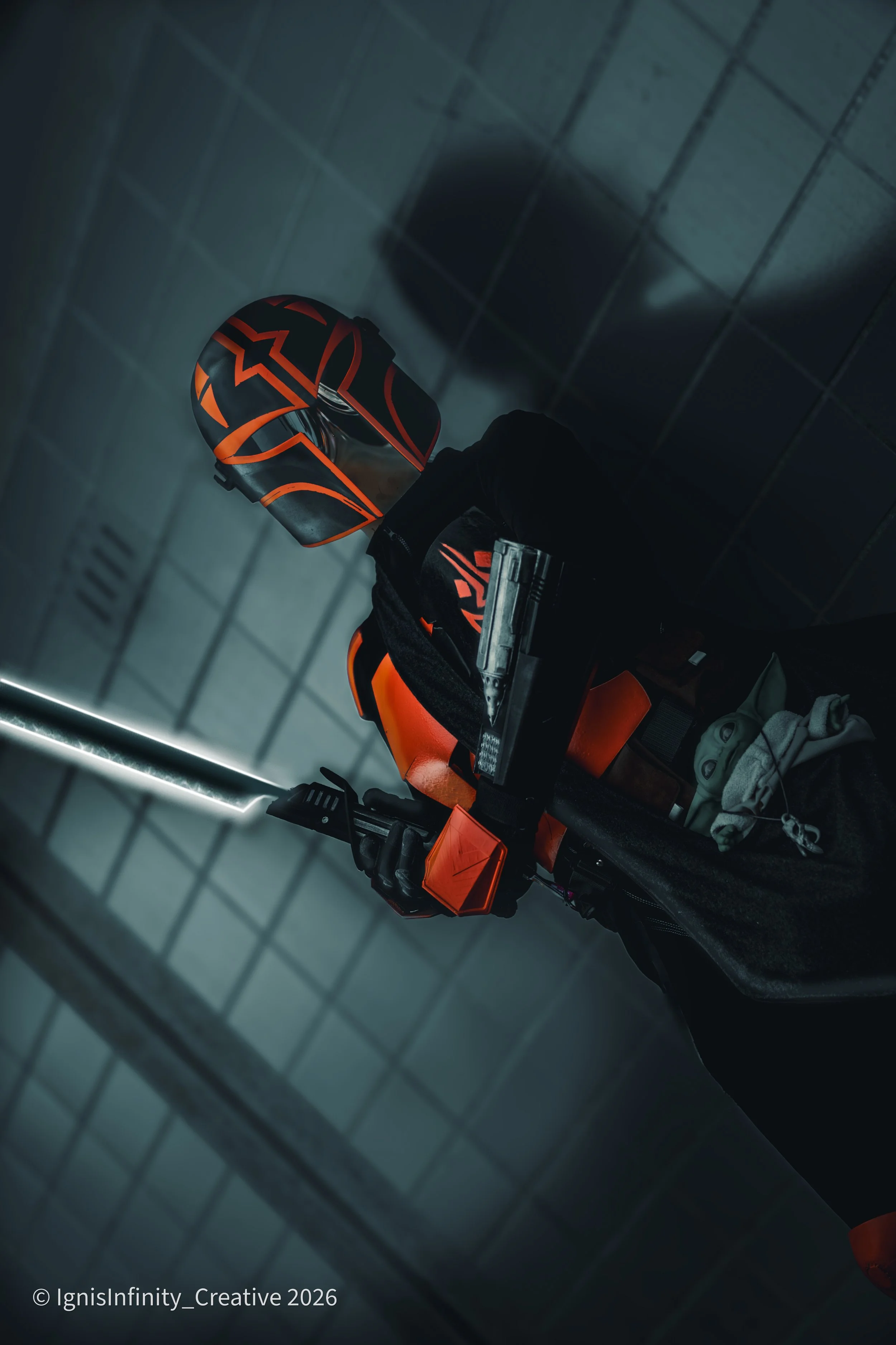 RobbinTodd Original Mandalorian Character with Darksaber – IgnisInfinity Creative Photography