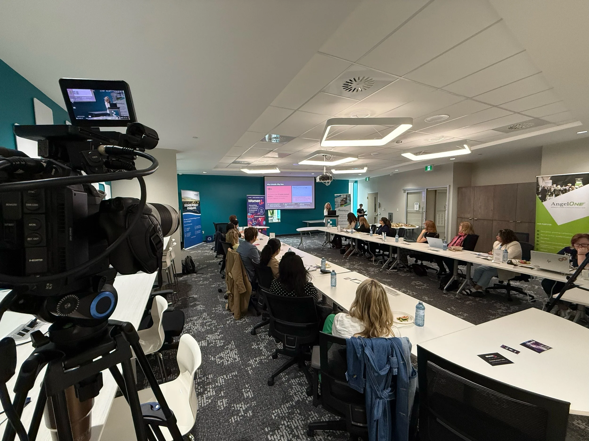 Marketing event coverage by Deadline Creative featuring professional event photography, video production, audience engagement, corporate presentations, and branded content creation for businesses across Burlington, Hamilton, Oakville, and the GTA.