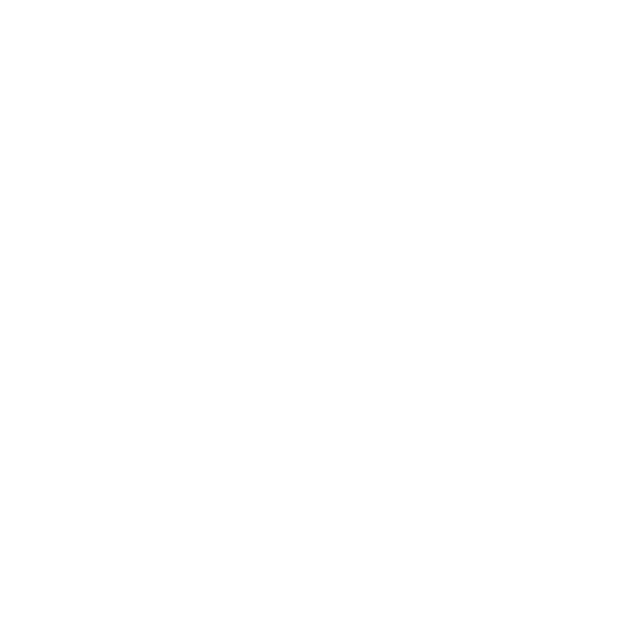 Black and white silhouette of a boat viewed from the front.