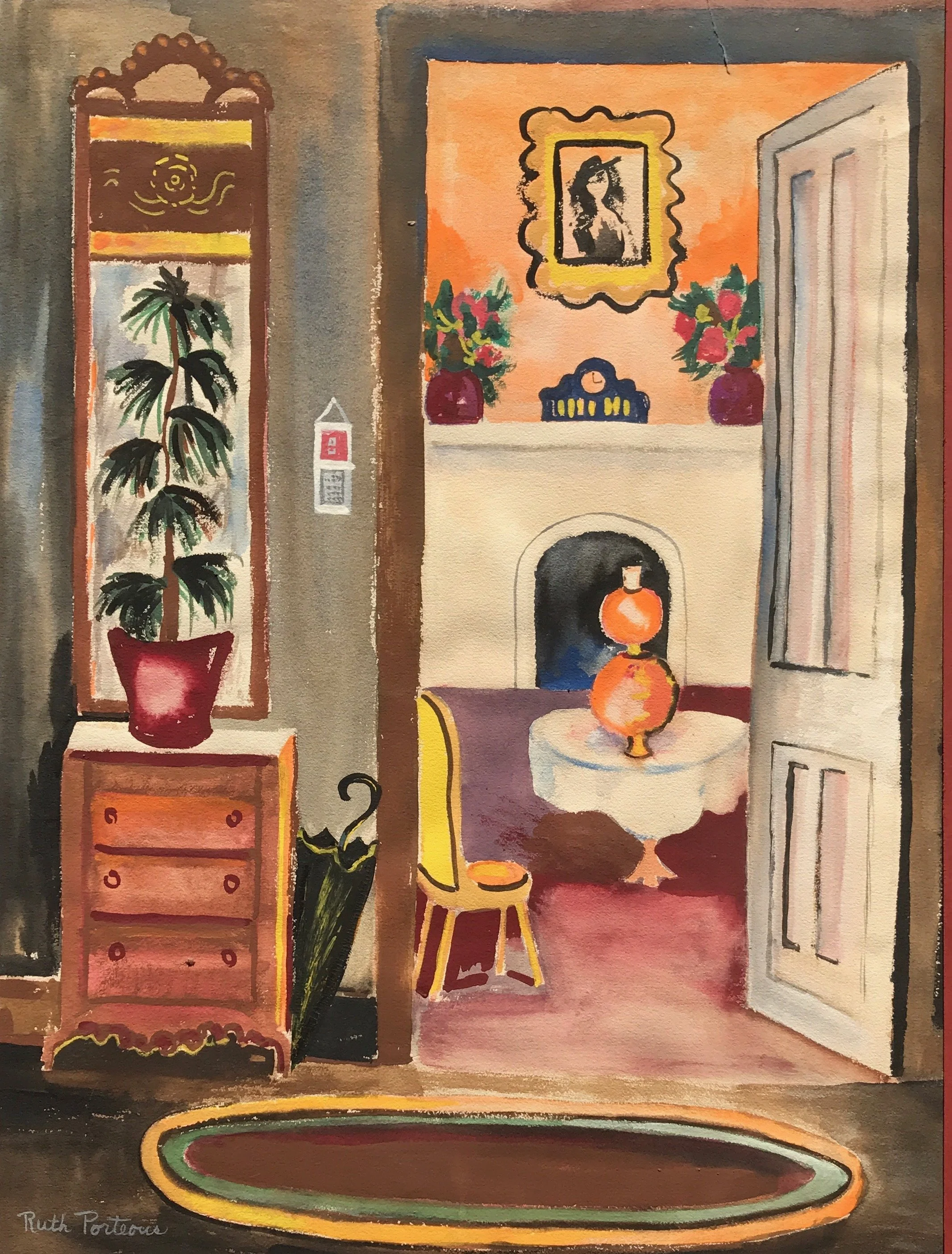  Interior 
Watercolor
24 x 18 inches