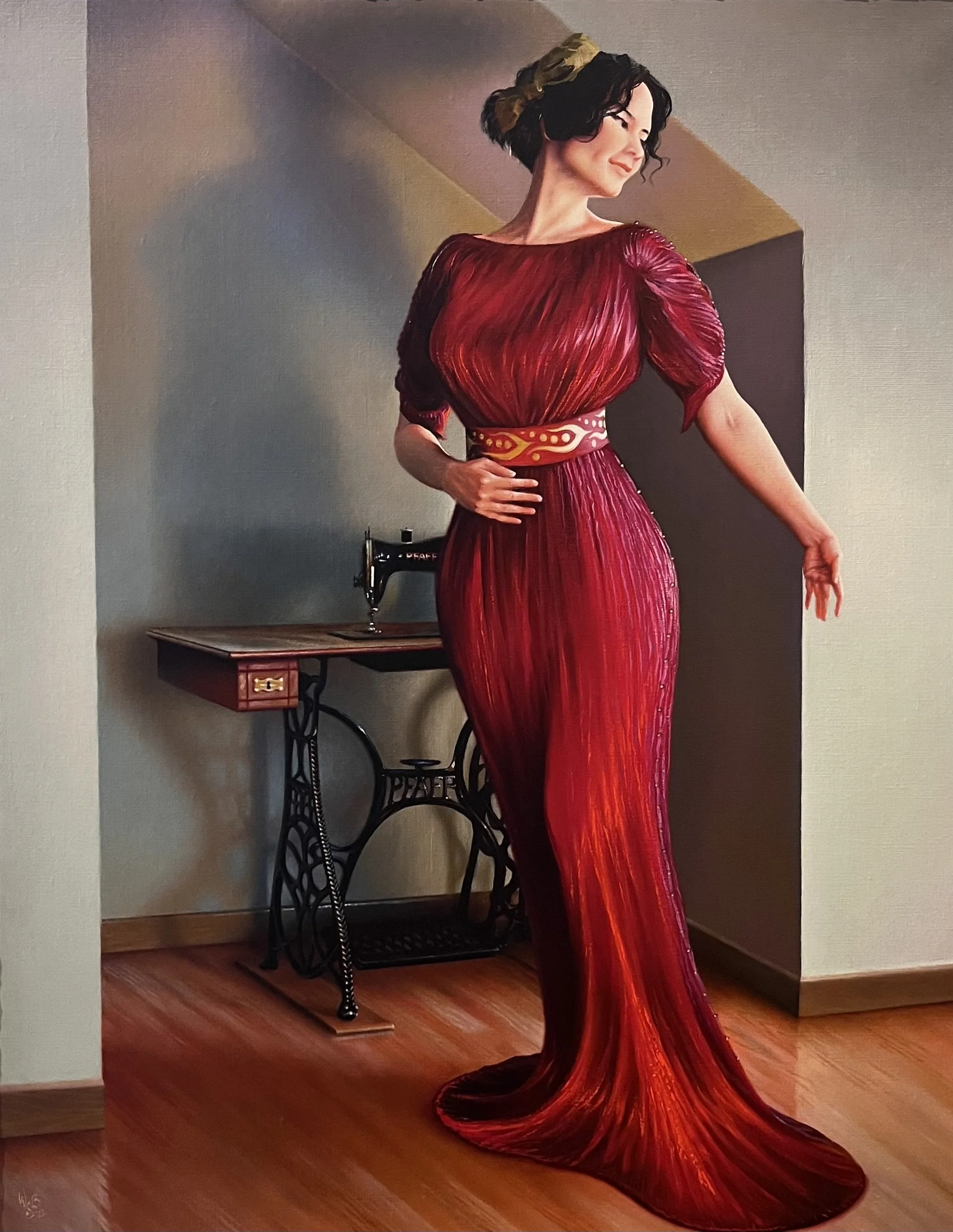  The Gown I 
Oil on canvas
30 x 24 inches