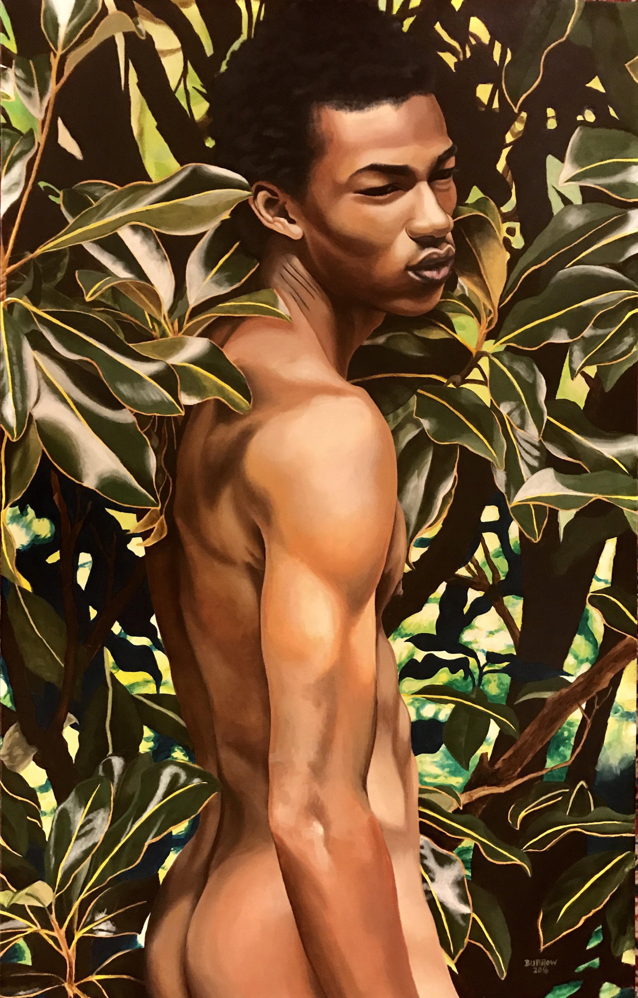   Bormana  
Oil on canvas
56 x 35 inches
