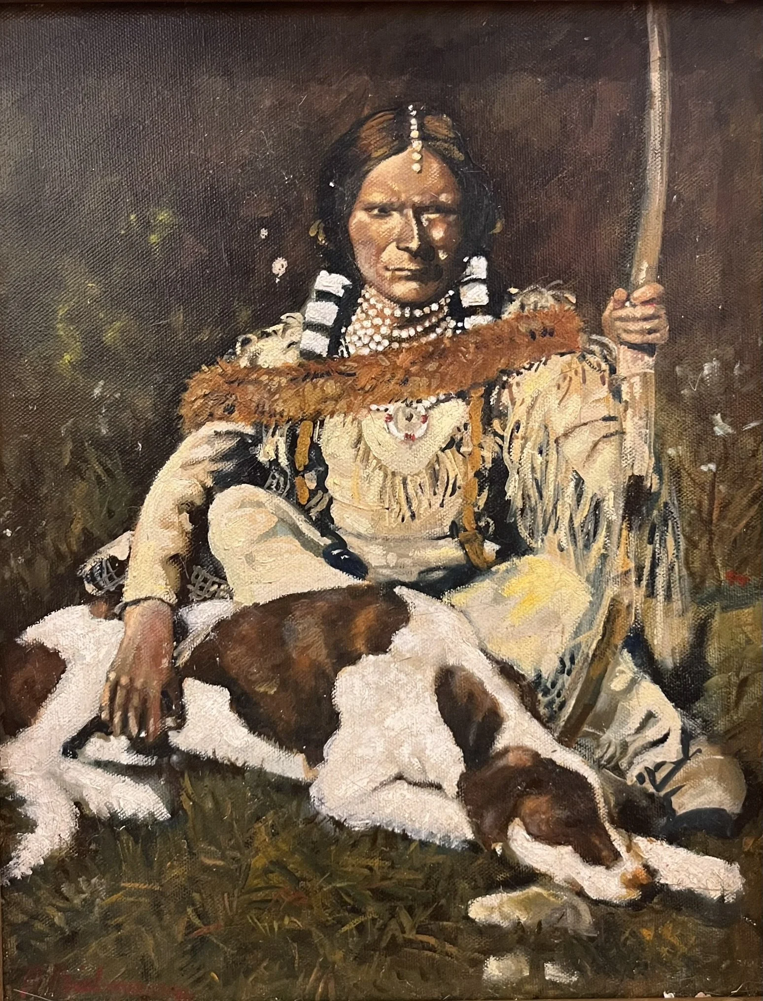  Hunter 
Oil on canvas
16 x 12 inches
