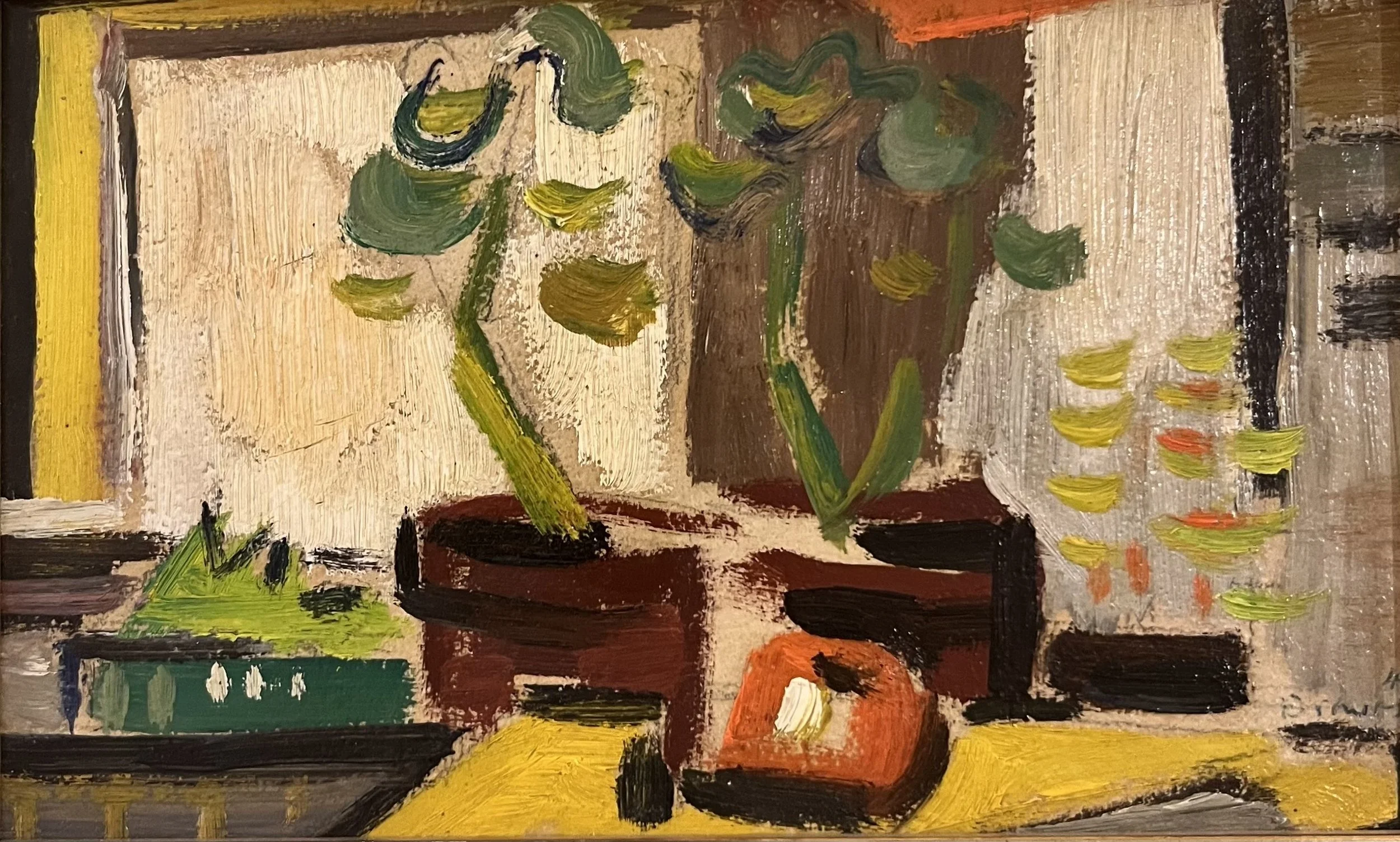  Begonias in the Window, 1944 
Oil on canvas
5 x 8 inches