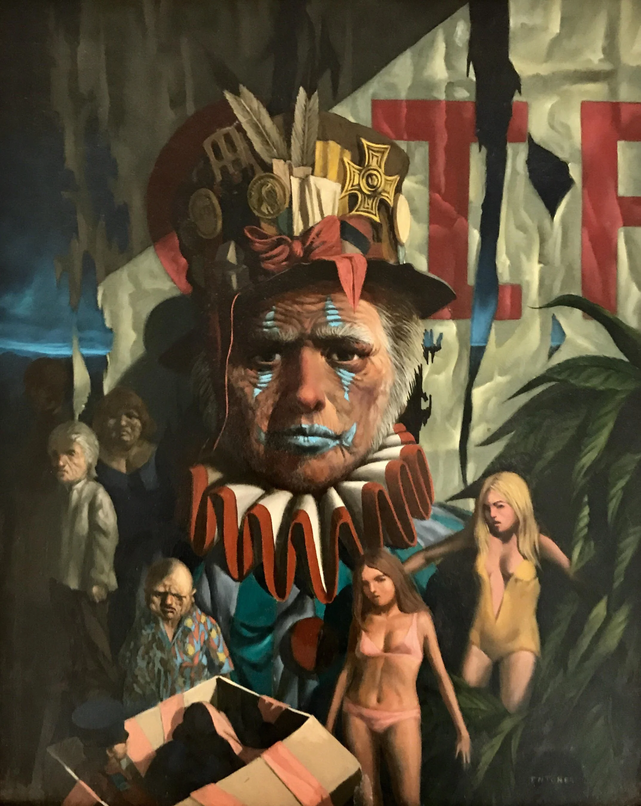  Time's Tenderness His Virgin Widow 
Oil on panel
20 x 16 inches