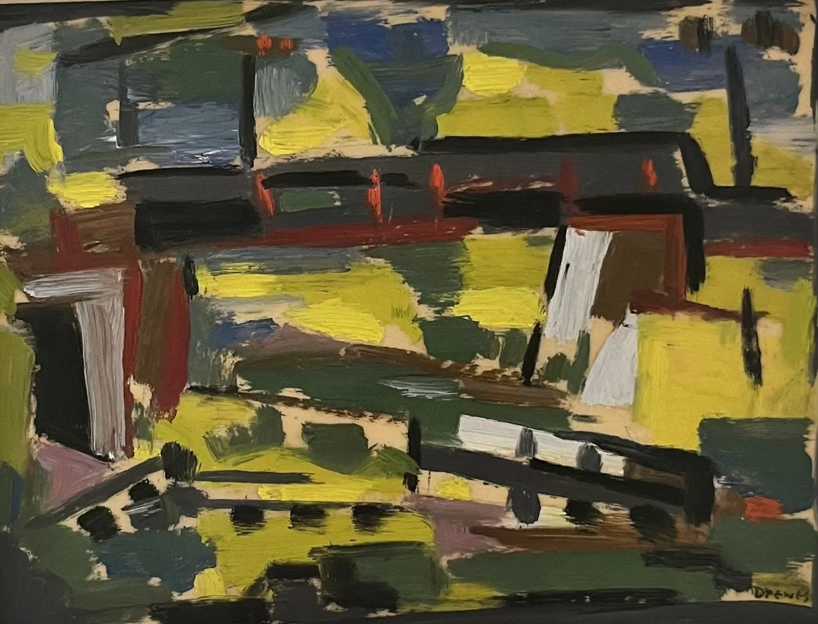  Old Underpass, MO 1951 
Oil on paper
7 x 8 inches