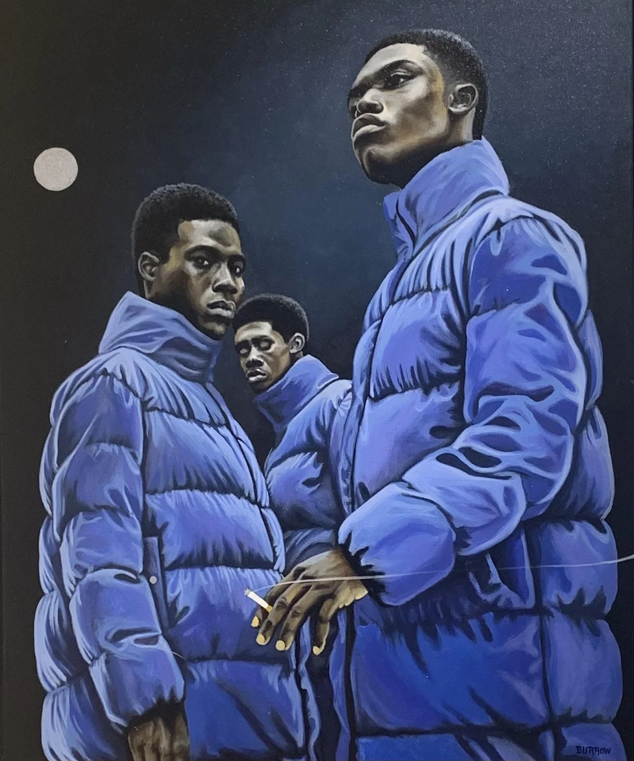  Bubble Down 
Oil on canvas
30 x 24 inches