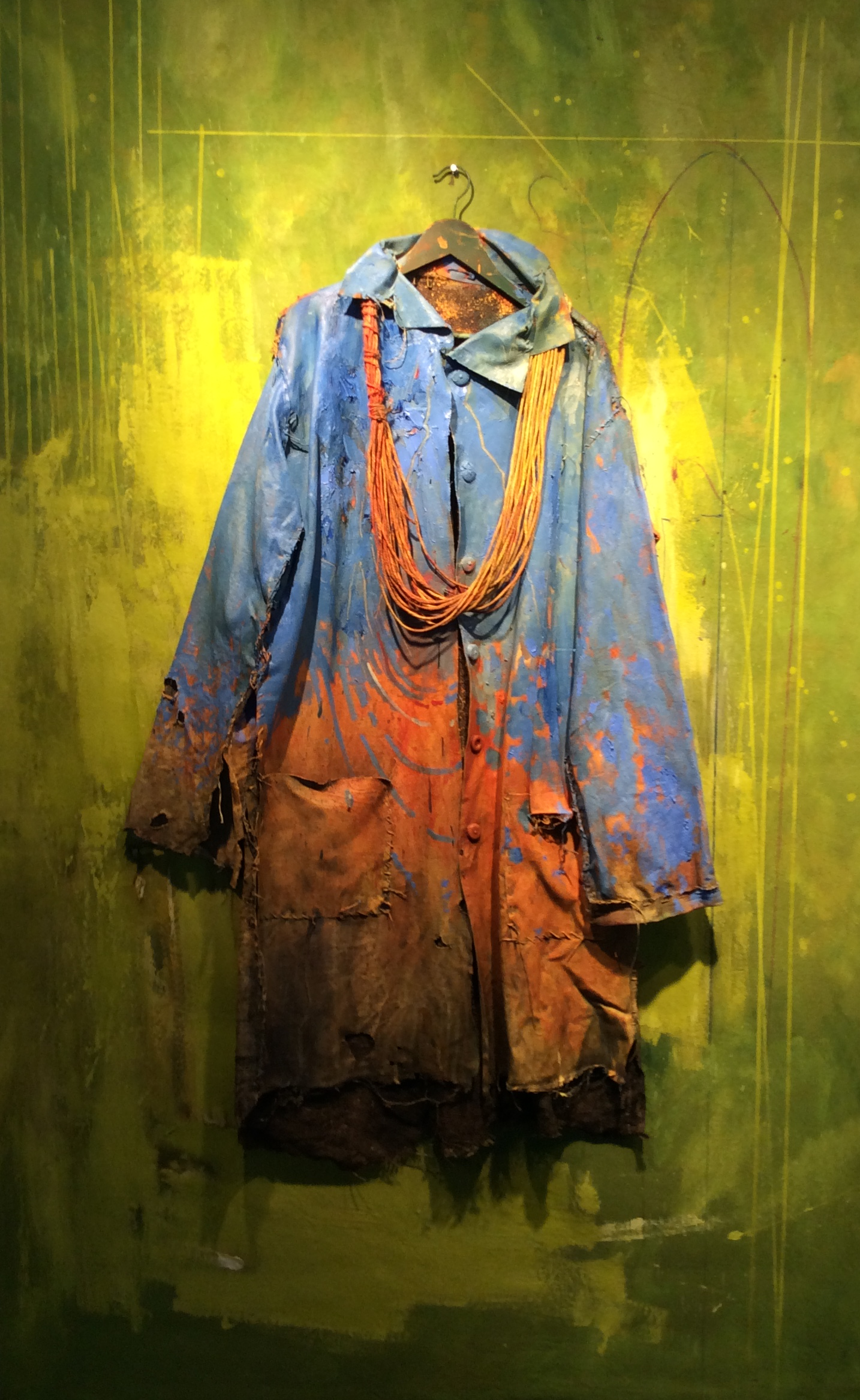  Coat Series, Blue 
Mixed media
89 x 50 inches