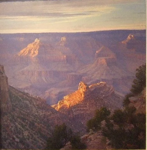  Evening on Bright Angel Trail 
Oil on canvas
28 x 28 inches