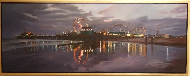  Santa Monica Pier 
Oil on canvas
20 x 54 inches