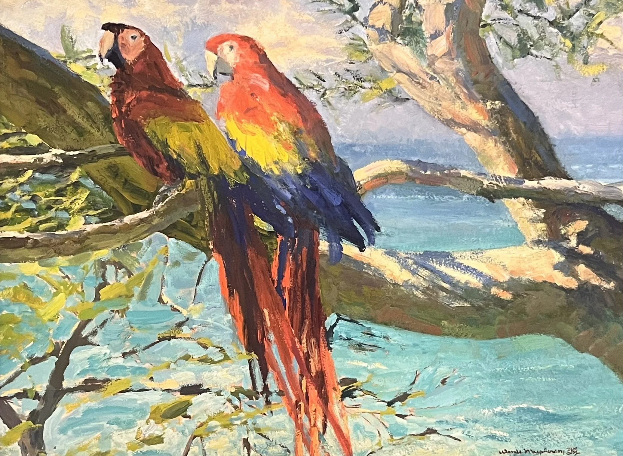  Trouble Making Duo 
Oil on board
18 x 24 inches