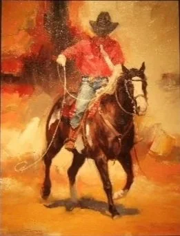  Rodeo Style  
Oil on panel
12 x 15 inches
