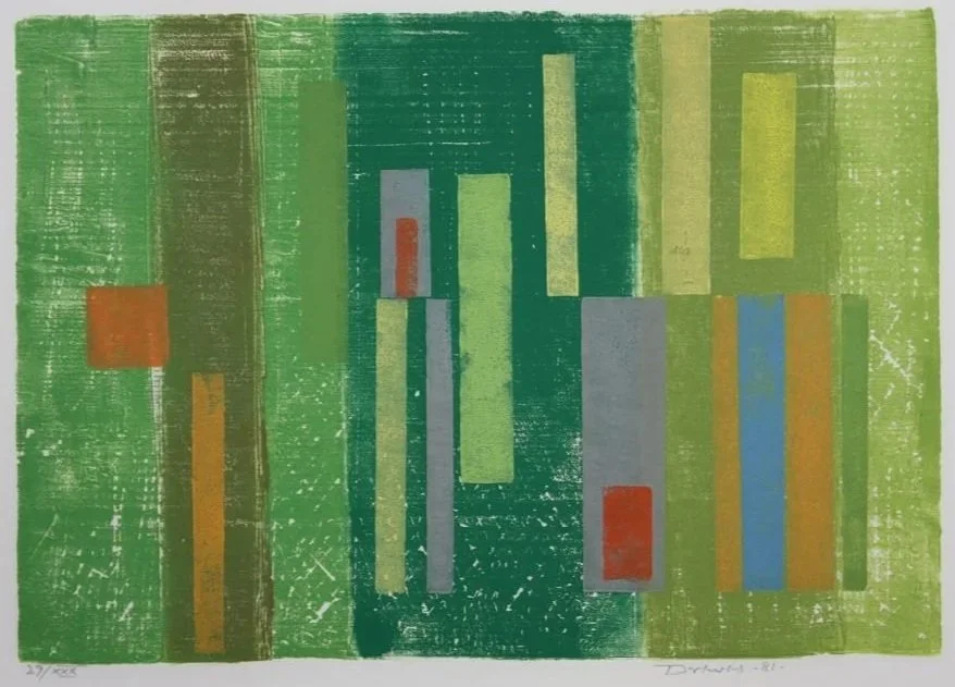  Green Vision, 1981 
Color woodcut
11 x 16 inches