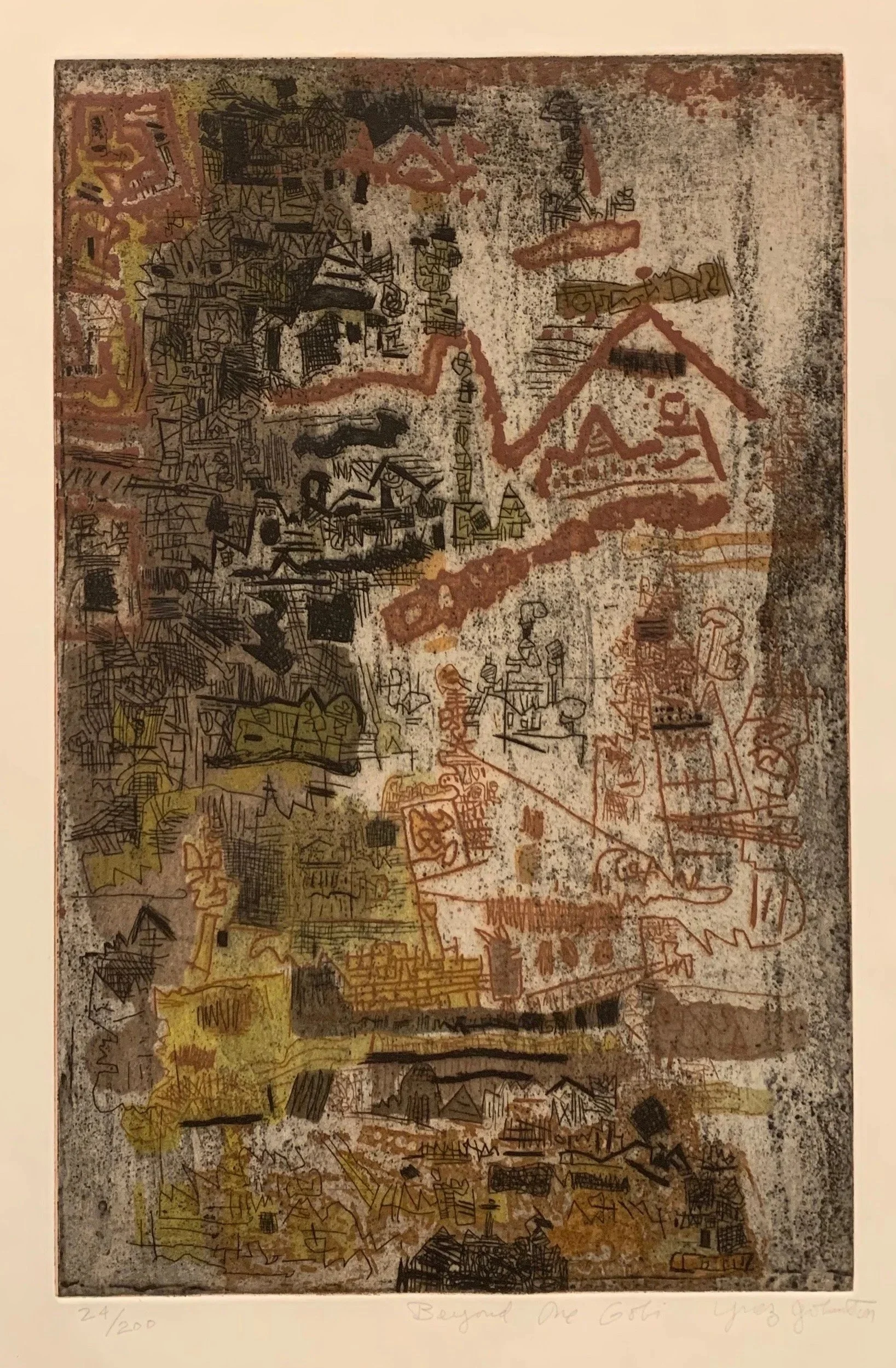  Beyond the Gobi 
Etching
17  ¾ x 11 ½ inches