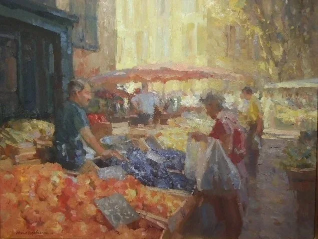  Wednesdays Market 
Oil on panel
18 x 24 inches