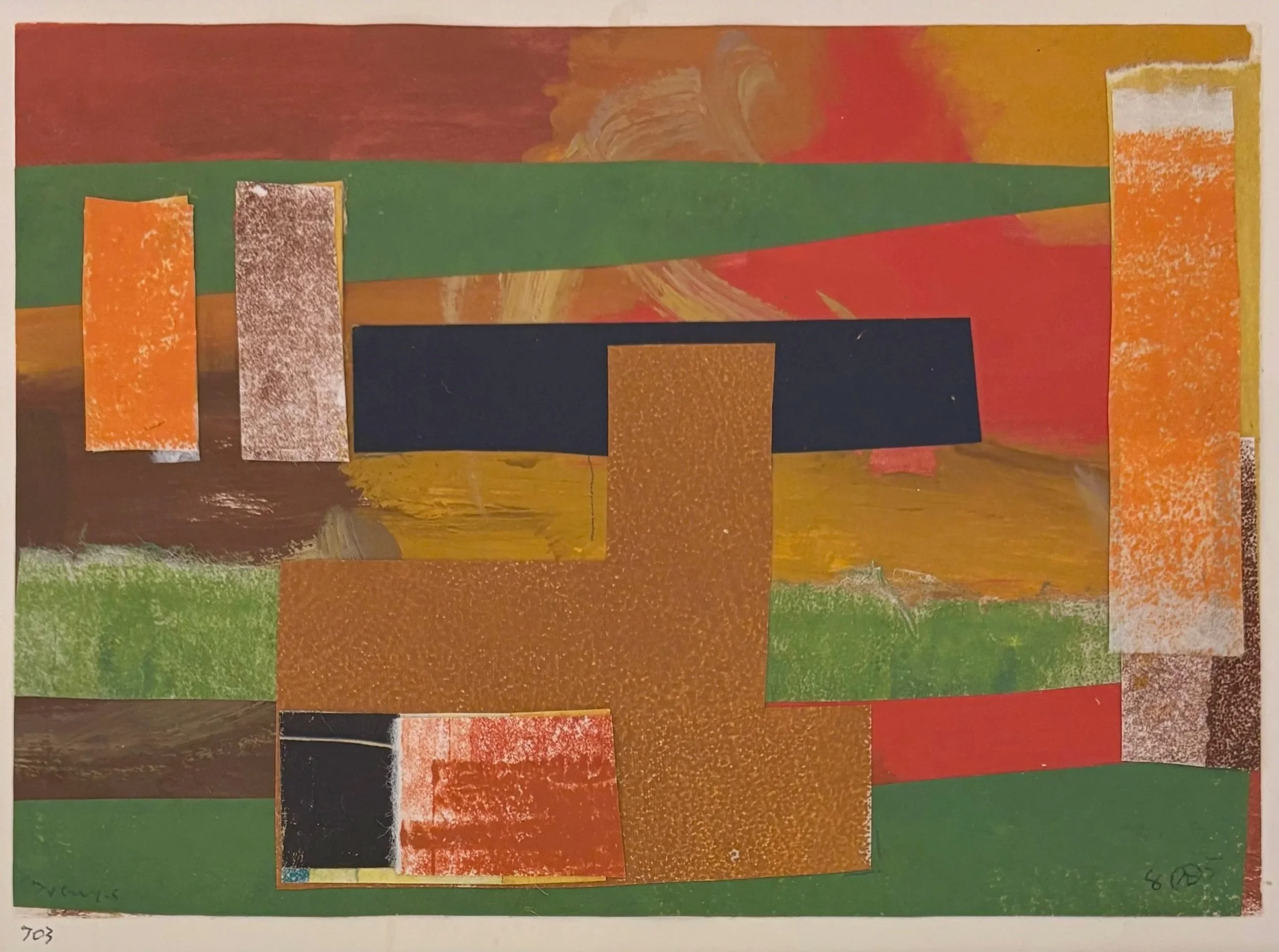  Collage 703, 1985 
Collage
6 x 8 inches