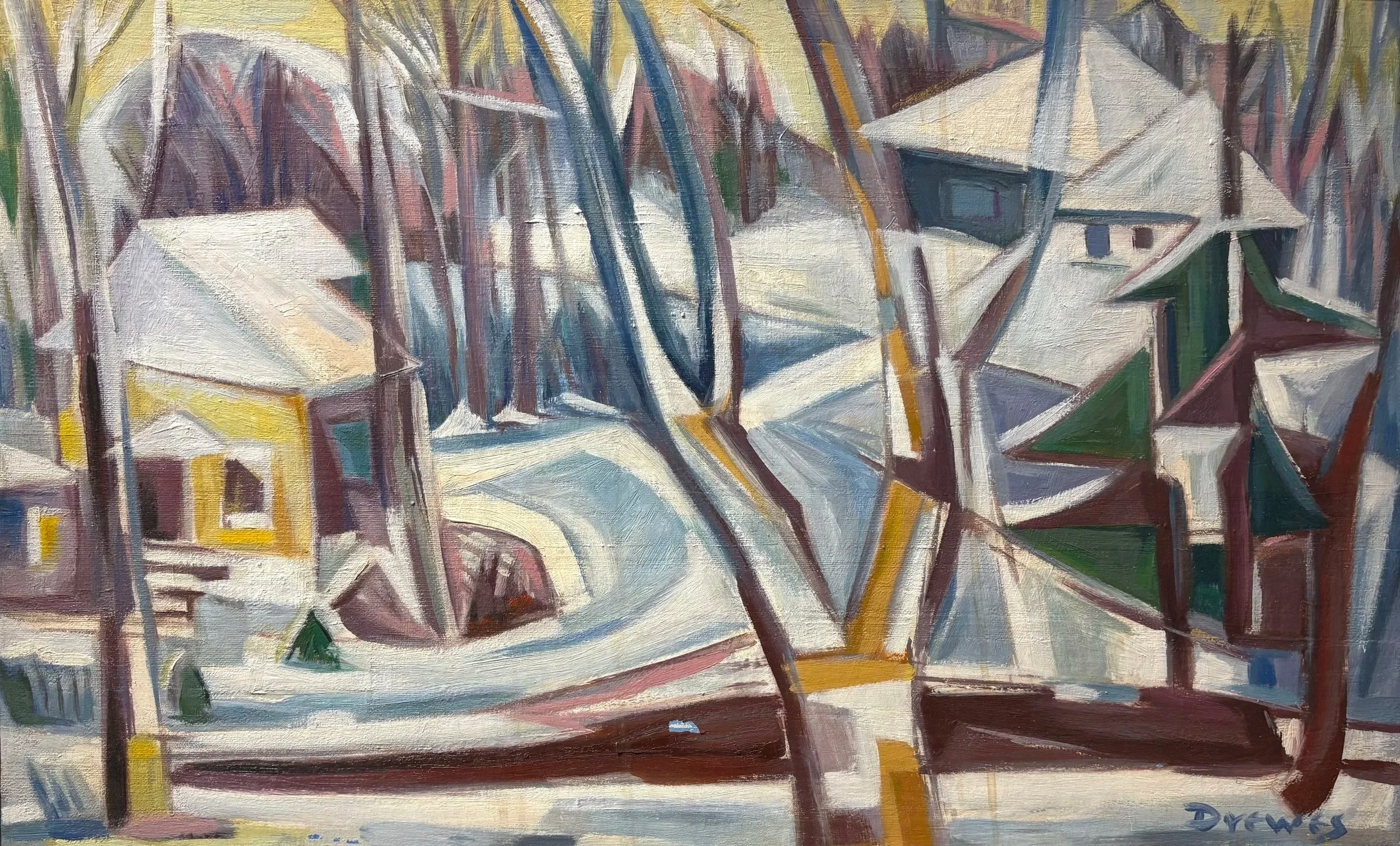  Winter Morning, 1952 
Oil on canvas
16 x 26 inches