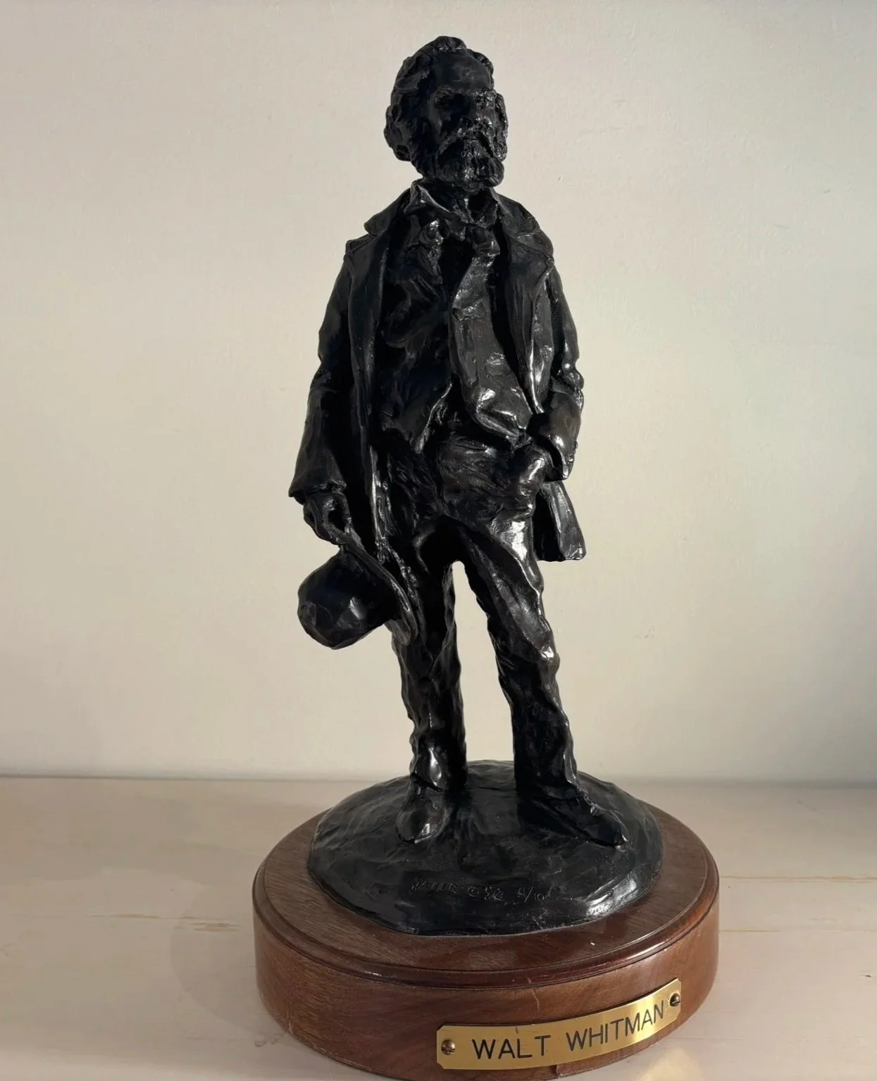  Walt Whitman  (Sold)
Bronze
17 ½ x 7 x 6 ½ inches