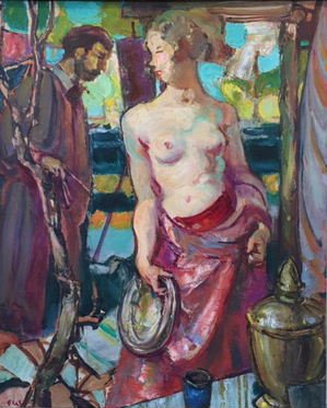  Nude 
Oil on canvas
22 x 18 inches
