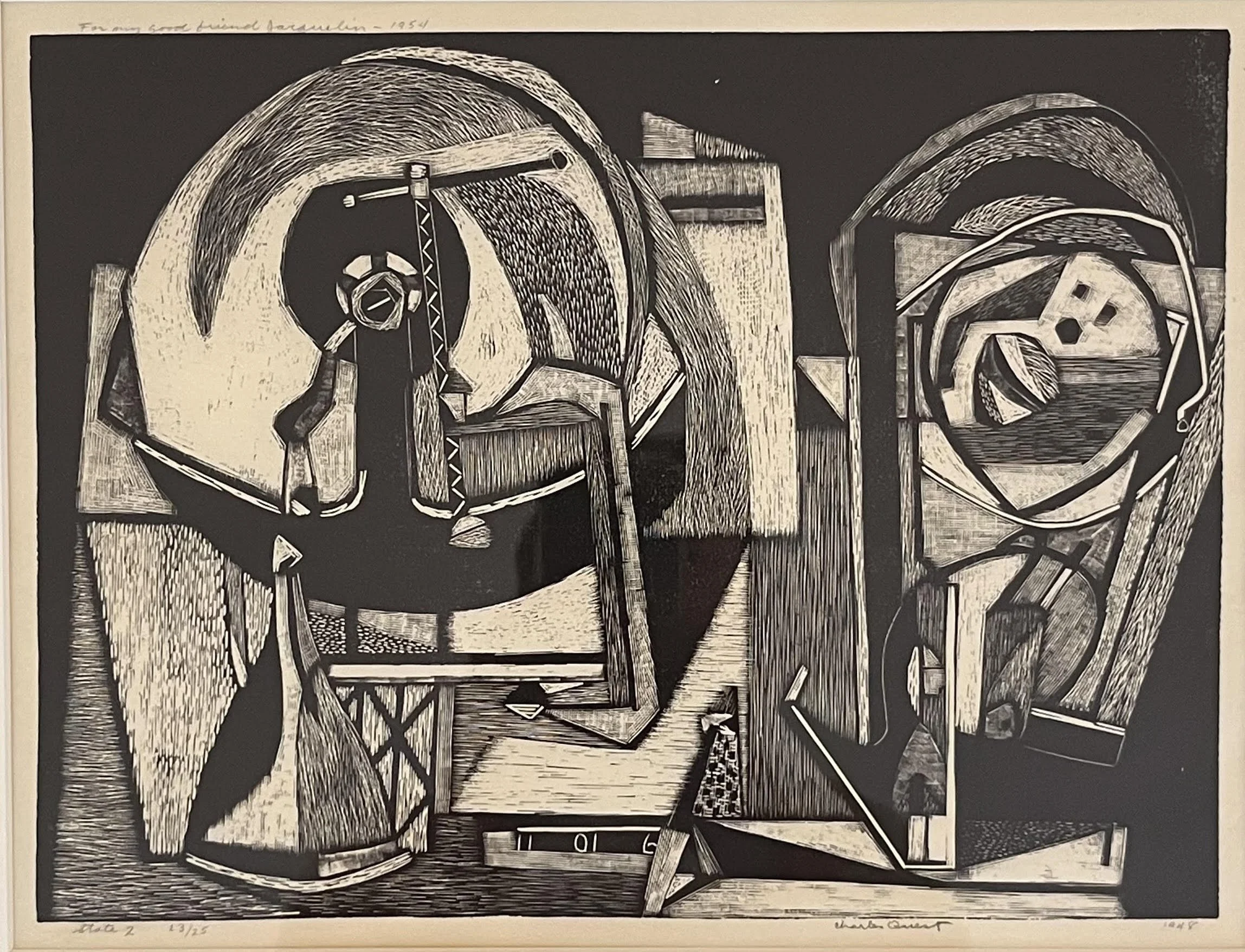  Geometric 
Lithograph
9 x 12 inches