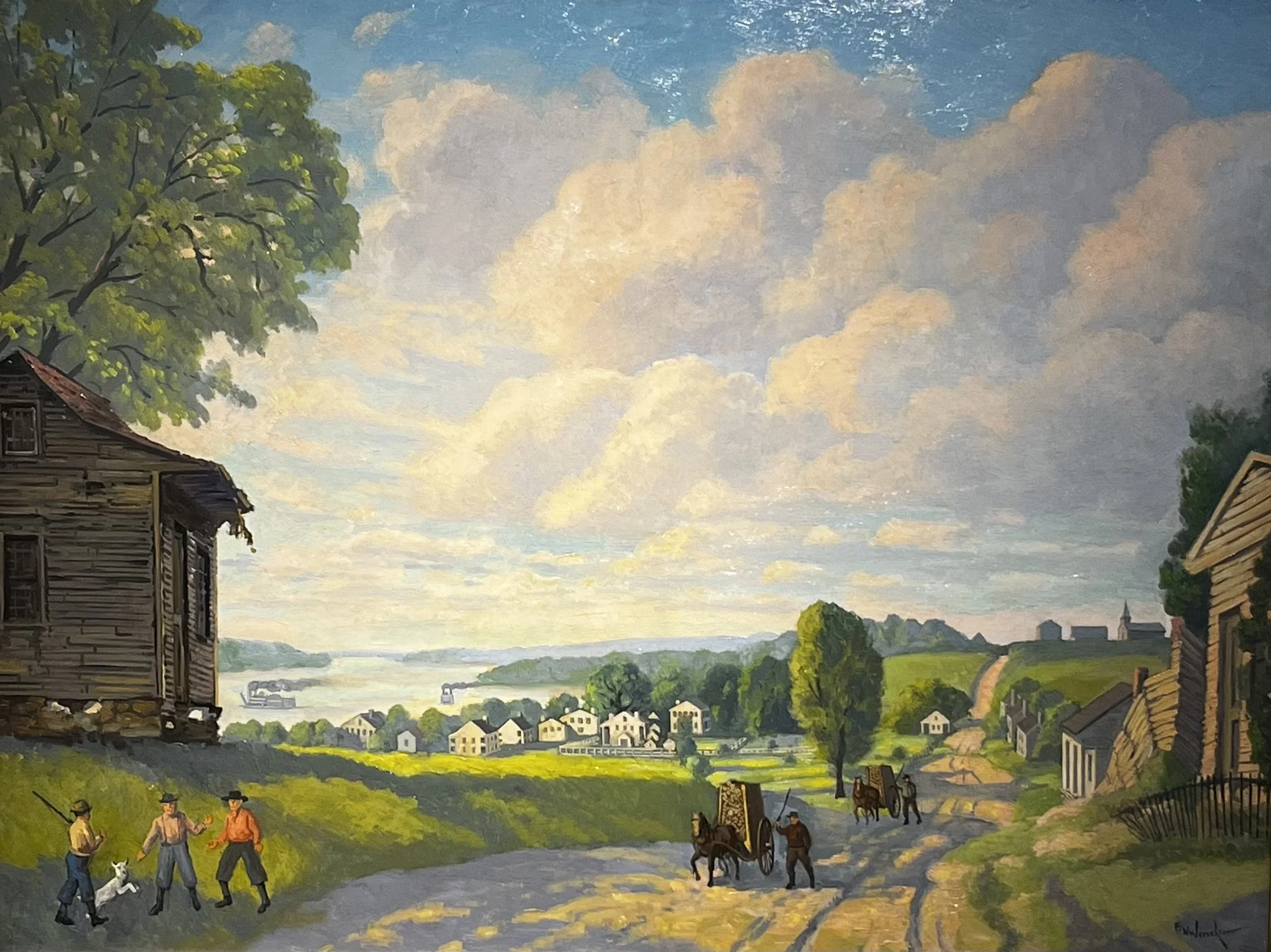  Early Carondelet 
Oil on panel
27 x 36 inches