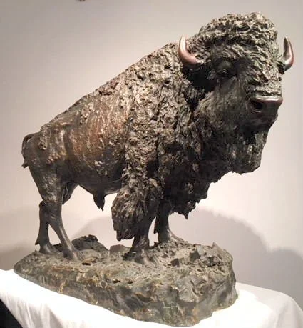  Elk Buffalo, 1900   (Sold) 
Bronze
22 x 29 inches